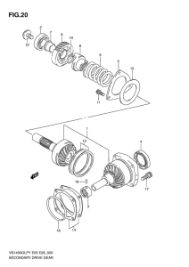 VS1400 Secondary drive gear