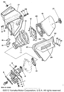 YZ250N Впускная система