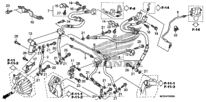 ST1300 Тормозные шланги передние