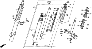 EZ90 Передняя вилка