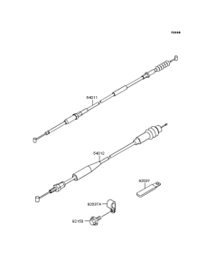 KX125 Тросы управления