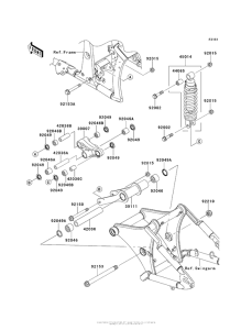 VN900 Подвеска  /  амортизатор