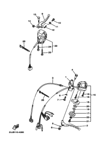 XV250 XV250R Interruptor  manillar&palanc