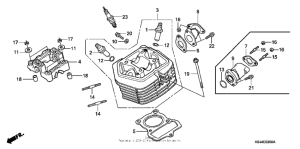 CRF80F Головка цилиндров