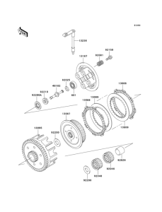 KX100 Сцепление