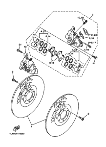 TRX850 Передний суппорт