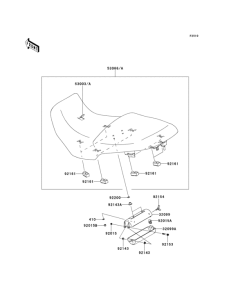 KLZ1000 Сиденье