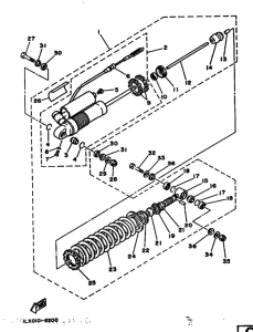 YZ125S Задняя подвеска