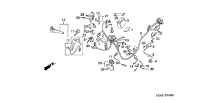 SZX50 Wire harness / battery