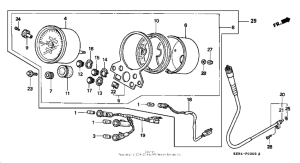CMX250C Спидометр