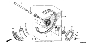  Переднее колесо