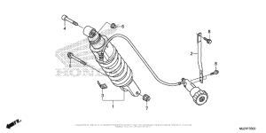 ST1300P (ABS) Задние амортизаторы