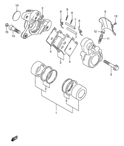 VS1400 Передний суппорт