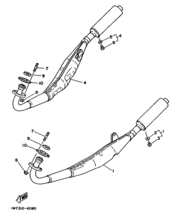 RD350LC Выхлопная система