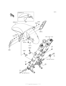 ZG1400 Крыло переднее