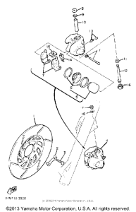 XV920K Передний суппорт