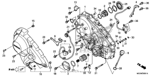 NC700X (DCT) Right crankcase cover (2)