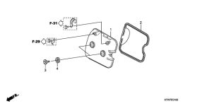 SH300 Крышка головки цилиндров