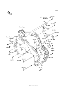 KLZ1000 Крепление двигателя