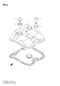 DR-Z400 Крышка головки цилиндров