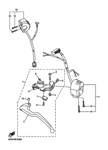 FZ1-S Interruptor  manillar&palanc