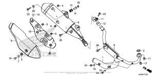MSX125 Глушитель