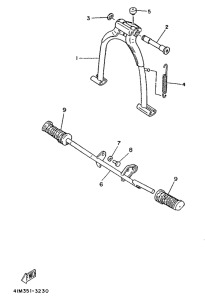LB50 Stand. footrest