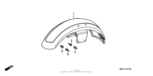 VT1100C Переднее крыло