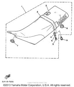 TW200D Сиденье