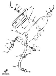 YP150D Выхлопная система