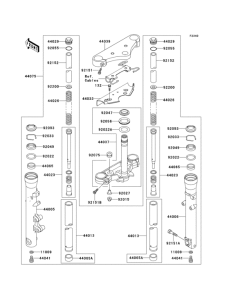 VN250 Передняя вилка