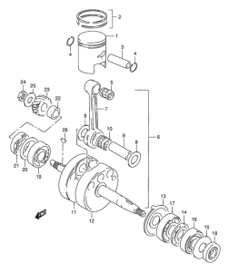 BX120 Вал коленчатый