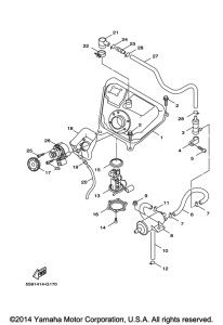 YW125 Топливный бак