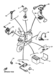 YW100T Электрика 1