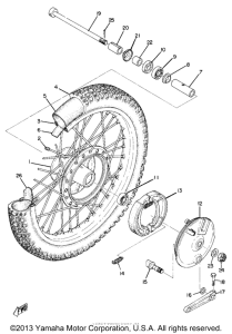 MX250A Переднее колесо