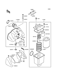 ZR1100 Воздушный фильтр