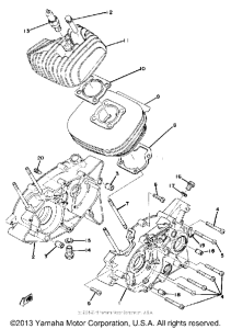 YZ80B Блок цилиндров