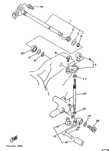 TRX850 Вал переключения