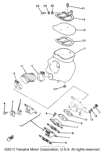 YZ50G Впускная система