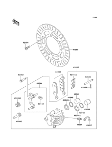 VN800 Передний суппорт