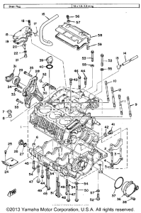 XS850SG Картер двигателя