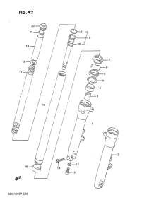 GSX1100 Передняя вилка