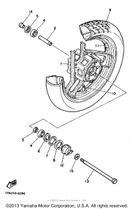 FZ700TC Переднее колесо