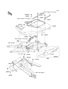 ZX900 Side covers / chain cover(zx900-f1h)