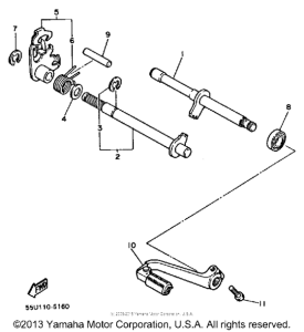 TT600N Вал переключения