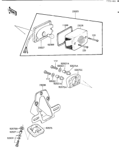 KZ1000 Taillight unit ass`y
