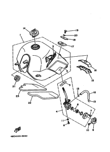 XT225 XT225E Tank fuel