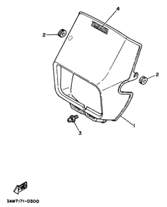 TW200E Обтекатель 1