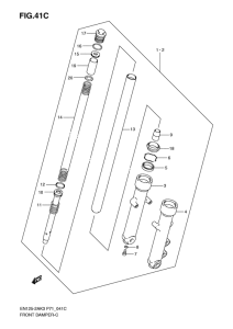 EN125 Передняя вилка