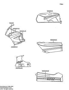 ZX600 Наклейки